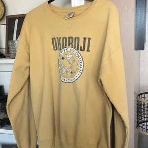 Women's Crewneck Sweatshirt - Yellow